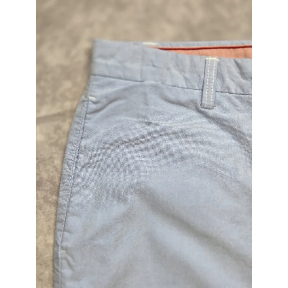 NWOT Izod Sz 38 Mens Shorts Flat Front Classic Fit Powder Blue Preppy Classic